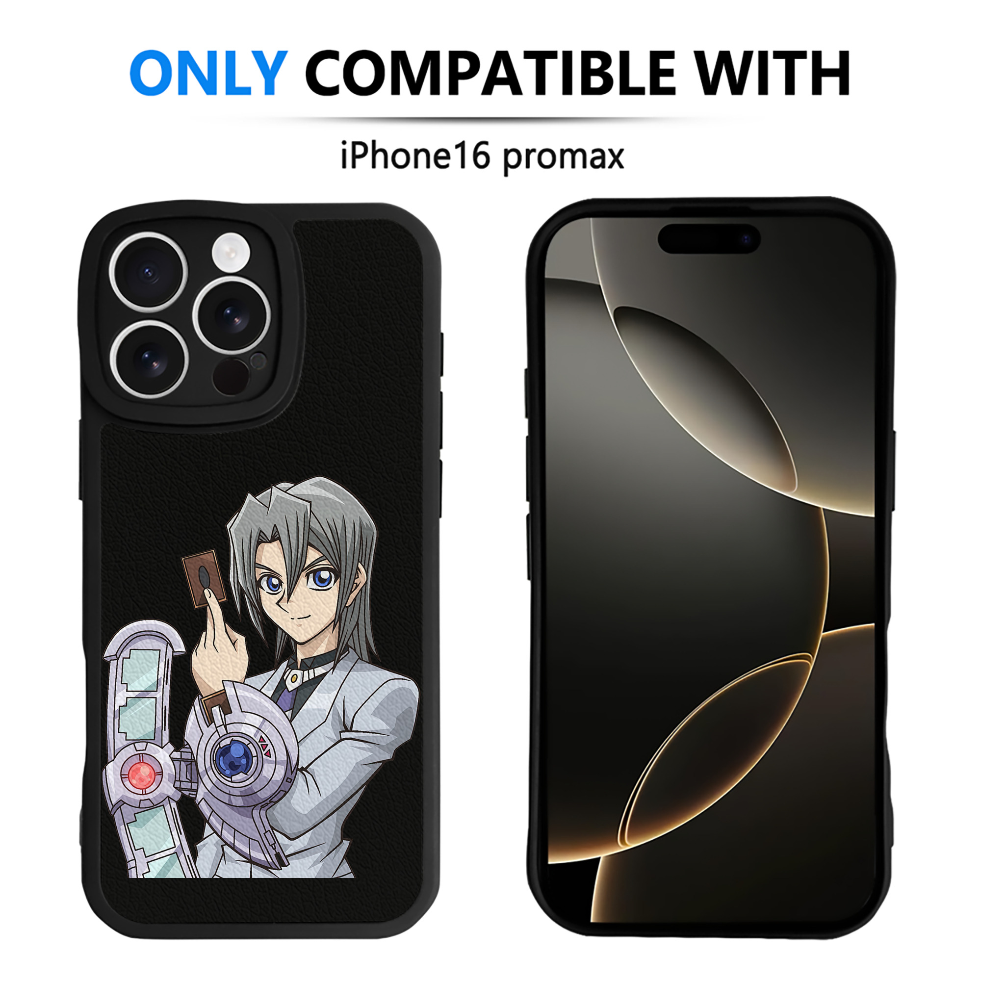 遊☆戯☆王 Yu-Gi-Oh! 【iPhone 16シリーズ対応】シリコンスマホケース（レザー調） 材質：シリコン